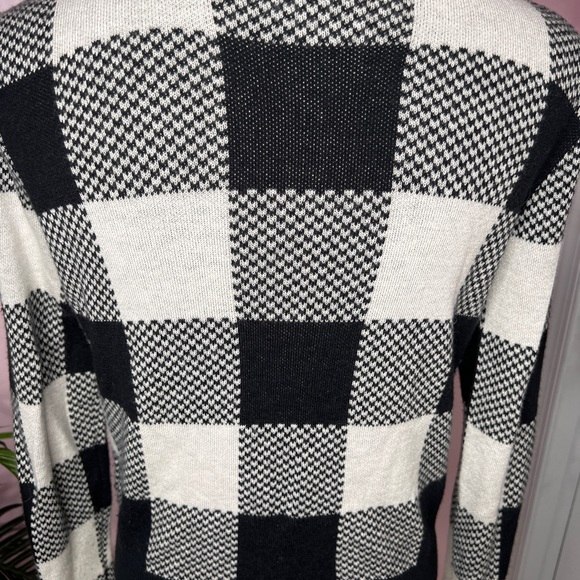 Joie cardigan Knit Button down black and white small - Picture 3 of 10